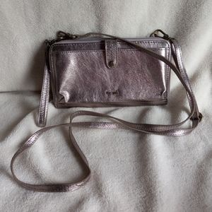 The Sak Crossbody Silver Handbag Purse